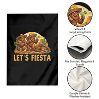 Funny Drunk Bigfoot Cinco De Mayo Garden Flag Lets Fiesta Party Gift
