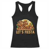 Funny Drunk Bigfoot Cinco De Mayo Racerback Tank Top Lets Fiesta Party Gift