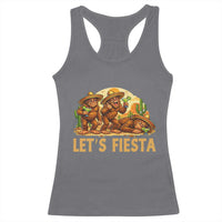 Funny Drunk Bigfoot Cinco De Mayo Racerback Tank Top Lets Fiesta Party Gift