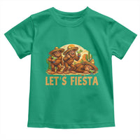 Funny Drunk Bigfoot Cinco De Mayo Toddler T Shirt Lets Fiesta Party Gift