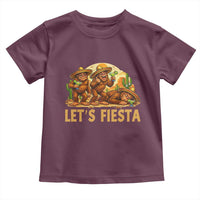 Funny Drunk Bigfoot Cinco De Mayo Toddler T Shirt Lets Fiesta Party Gift