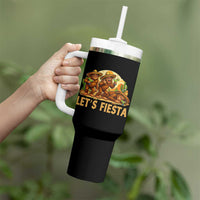 Funny Drunk Bigfoot Cinco De Mayo Tumbler With Handle Lets Fiesta Party Gift