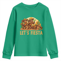 Funny Drunk Bigfoot Cinco De Mayo Youth Sweatshirt Lets Fiesta Party Gift