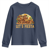 Funny Drunk Bigfoot Cinco De Mayo Youth Sweatshirt Lets Fiesta Party Gift
