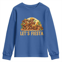 Funny Drunk Bigfoot Cinco De Mayo Youth Sweatshirt Lets Fiesta Party Gift