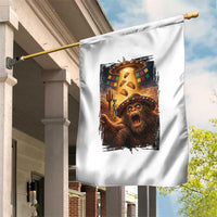 Funny Bigfoot Alien Selfie Garden Flag Cinco De Mayo Party Gift