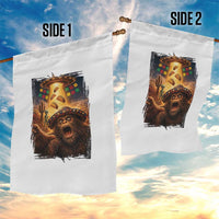 Funny Bigfoot Alien Selfie Garden Flag Cinco De Mayo Party Gift