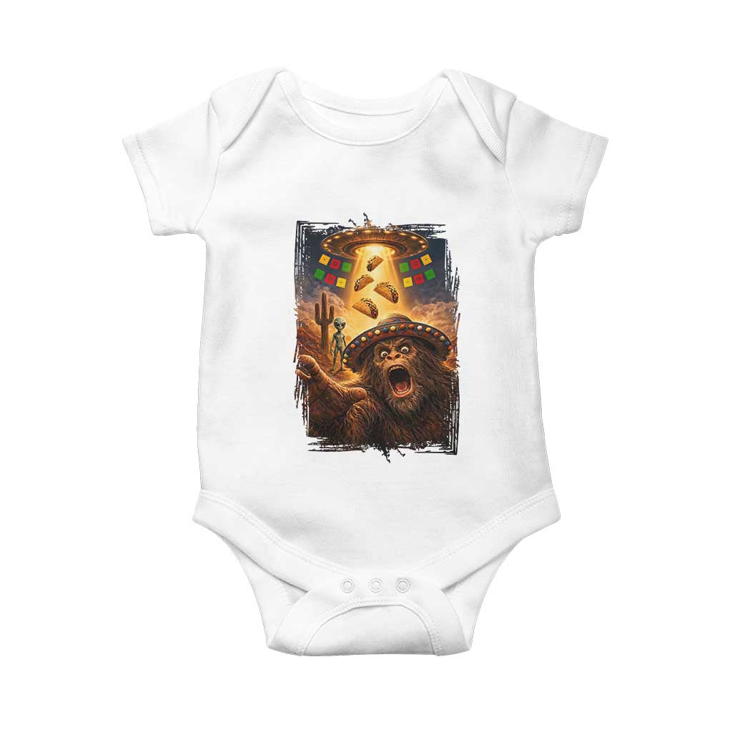 Funny Bigfoot Alien Selfie Baby Onesie Cinco De Mayo Party Gift