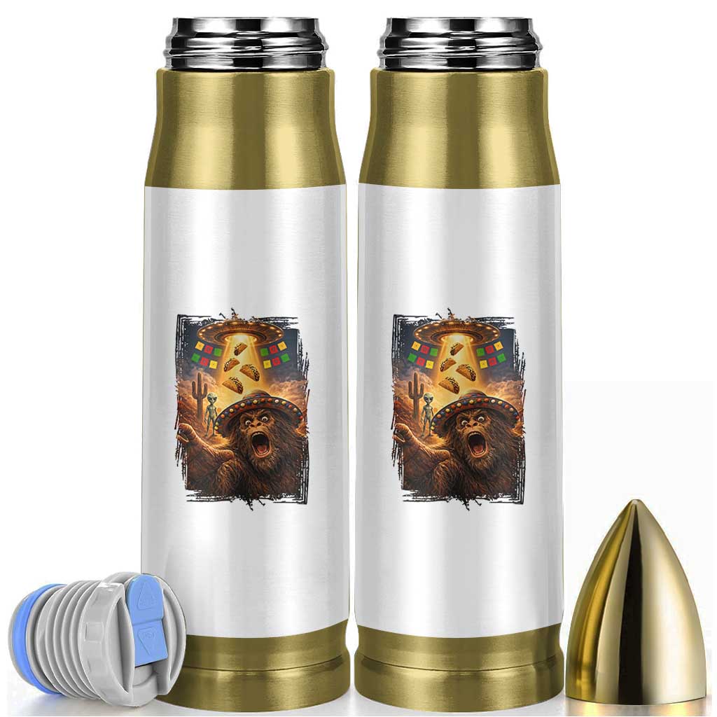 Funny Bigfoot Alien Selfie Bullet Tumbler Cinco De Mayo Party Gift