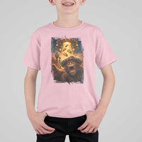 Funny Bigfoot Alien Selfie T Shirt For Kid Cinco De Mayo Party Gift