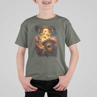 Funny Bigfoot Alien Selfie T Shirt For Kid Cinco De Mayo Party Gift