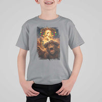 Funny Bigfoot Alien Selfie T Shirt For Kid Cinco De Mayo Party Gift