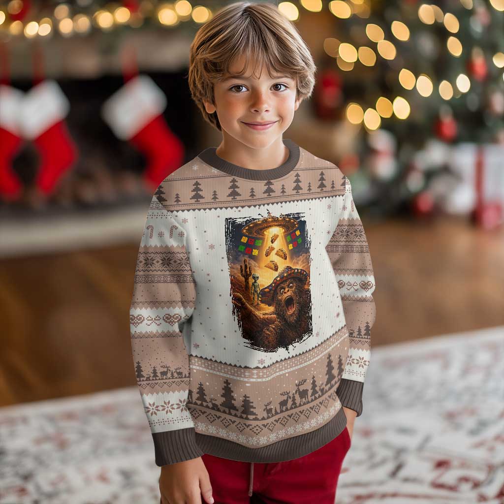 Funny Bigfoot Alien Selfie Ugly Christmas Sweater Cinco De Mayo Party Gift
