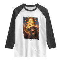 Funny Bigfoot Alien Selfie Raglan Shirt Cinco De Mayo Party Gift