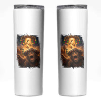 Funny Bigfoot Alien Selfie Skinny Tumbler Cinco De Mayo Party Gift