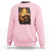 Funny Bigfoot Alien Selfie Sweatshirt Cinco De Mayo Party Gift