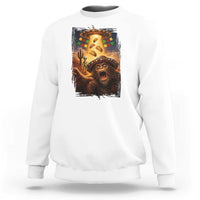 Funny Bigfoot Alien Selfie Sweatshirt Cinco De Mayo Party Gift