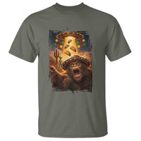Funny Bigfoot Alien Selfie T Shirt Cinco De Mayo Party Gift