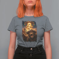 Funny Bigfoot Alien Selfie T Shirt For Women Cinco De Mayo Party Gift
