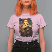 Funny Bigfoot Alien Selfie T Shirt For Women Cinco De Mayo Party Gift