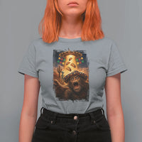 Funny Bigfoot Alien Selfie T Shirt For Women Cinco De Mayo Party Gift