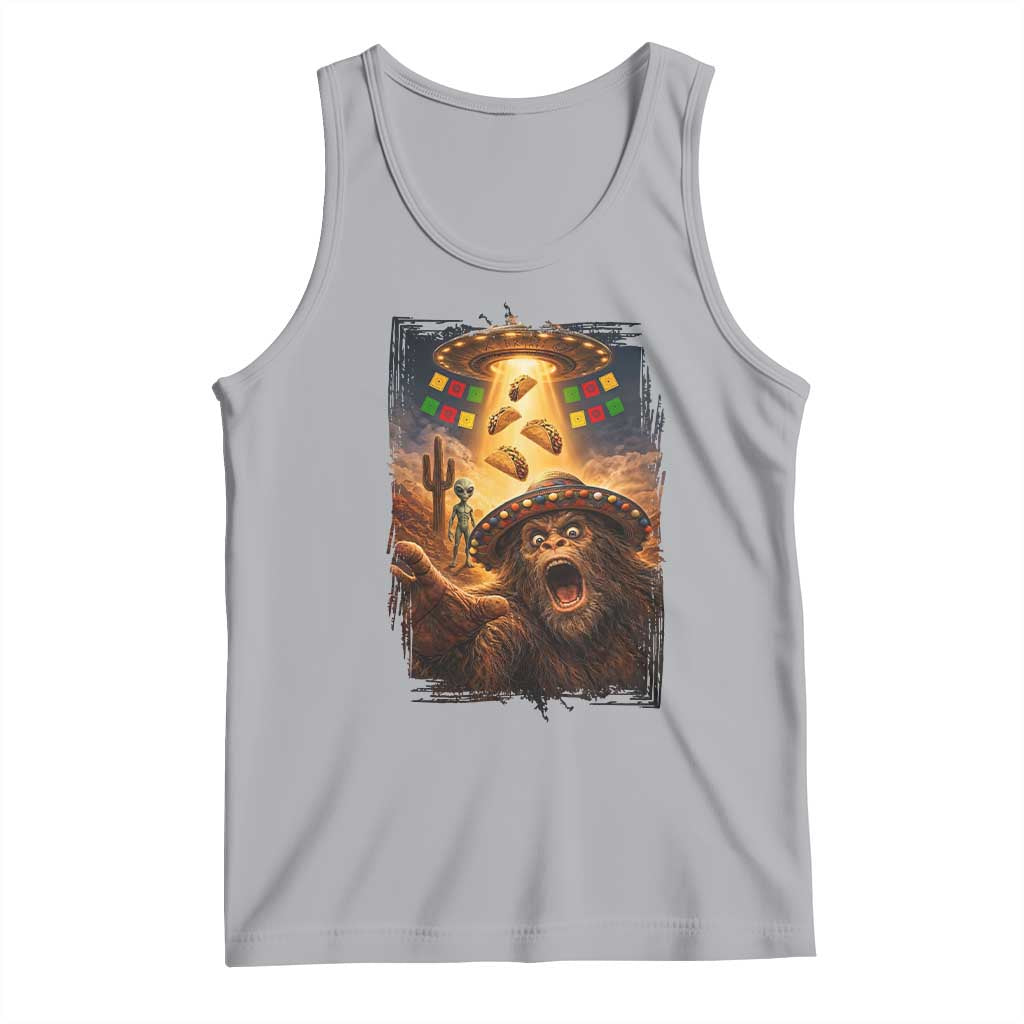 Funny Bigfoot Alien Selfie Tank Top Cinco De Mayo Party Gift