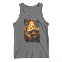 Funny Bigfoot Alien Selfie Tank Top Cinco De Mayo Party Gift