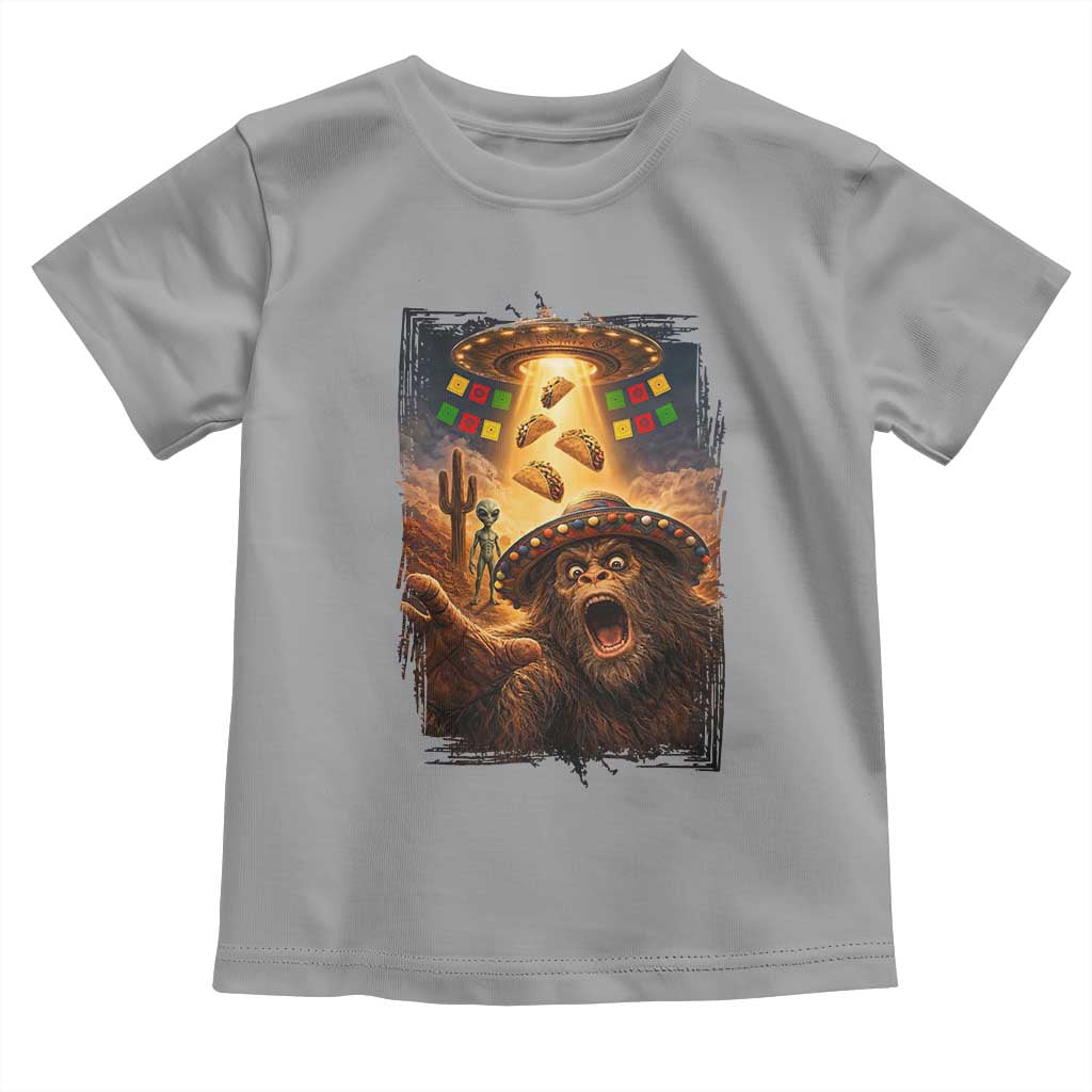 Funny Bigfoot Alien Selfie Toddler T Shirt Cinco De Mayo Party Gift
