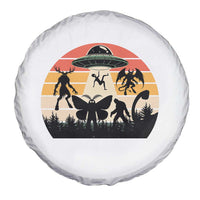 Retro Sunset Cryptid Squad Spare Tire Cover Cryptid Lover Gift