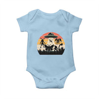 Retro Sunset Cryptid Squad Baby Onesie Cryptid Lover Gift