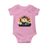 Retro Sunset Cryptid Squad Baby Onesie Cryptid Lover Gift