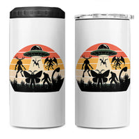 Retro Sunset Cryptid Squad 4 in 1 Can Cooler Tumbler Cryptid Lover Gift