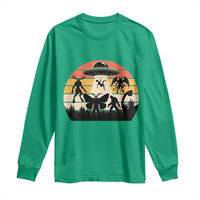Retro Sunset Cryptid Squad Long Sleeve Shirt Cryptid Lover Gift