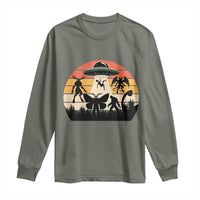 Retro Sunset Cryptid Squad Long Sleeve Shirt Cryptid Lover Gift