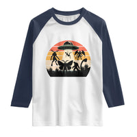 Retro Sunset Cryptid Squad Raglan Shirt Cryptid Lover Gift
