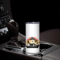 Retro Sunset Cryptid Squad Skinny Tumbler Cryptid Lover Gift