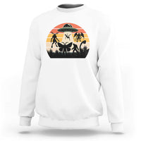 Retro Sunset Cryptid Squad Sweatshirt Cryptid Lover Gift
