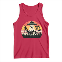 Retro Sunset Cryptid Squad Tank Top Cryptid Lover Gift