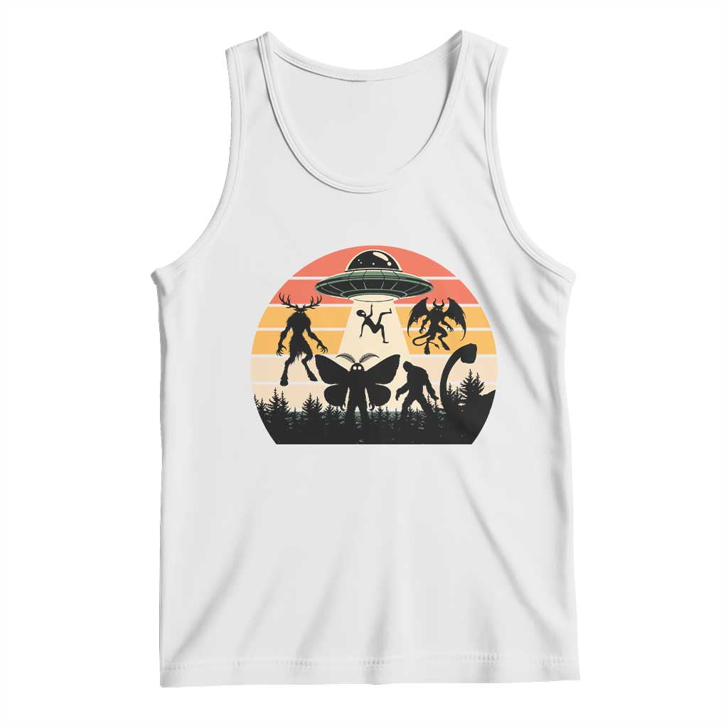 Retro Sunset Cryptid Squad Tank Top Cryptid Lover Gift