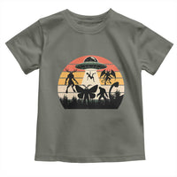 Retro Sunset Cryptid Squad Toddler T Shirt Cryptid Lover Gift