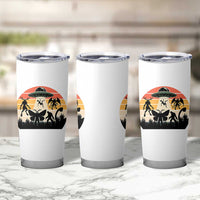 Retro Sunset Cryptid Squad Tumbler Cup Cryptid Lover Gift