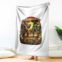 Funny Bigfoot Chupacabra Cinco De Mayo Throw Blanket Cryptid Lover Gift