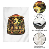 Funny Bigfoot Chupacabra Cinco De Mayo Garden Flag Cryptid Lover Gift