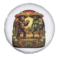 Funny Bigfoot Chupacabra Cinco De Mayo Spare Tire Cover Cryptid Lover Gift