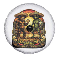 Funny Bigfoot Chupacabra Cinco De Mayo Spare Tire Cover Cryptid Lover Gift
