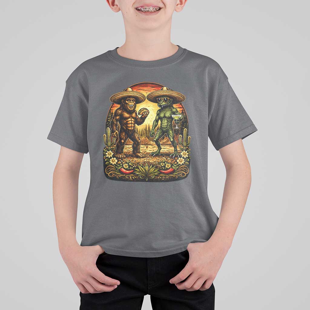 Funny Bigfoot Chupacabra Cinco De Mayo T Shirt For Kid Cryptid Lover Gift
