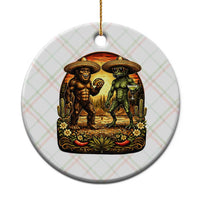 Funny Bigfoot Chupacabra Cinco De Mayo Ceramic Ornament Cryptid Lover Gift