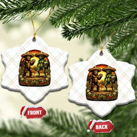 Funny Bigfoot Chupacabra Cinco De Mayo Ceramic Ornament Cryptid Lover Gift