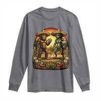 Funny Bigfoot Chupacabra Cinco De Mayo Long Sleeve Shirt Cryptid Lover Gift