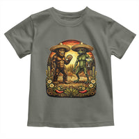 Funny Bigfoot Chupacabra Cinco De Mayo Toddler T Shirt Cryptid Lover Gift